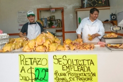 Butcher shop chicken and eggs