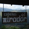 Cabañas el Mirador overlooking the mountains