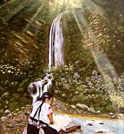 Washing in the river